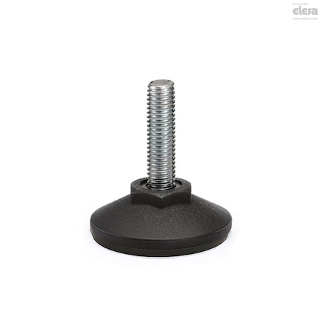 Elesa AISI 304 SS, base with no-slip disk, LX.30-SW17-AS-SST-M10x51 LX-AS-SST